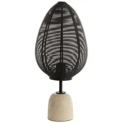 Light & Living Tischlampe, Schwarz, Metall, Rund, 26x46x26 cm, CE, Lampen & Leuchten, Innenbeleuchtung, Tischlampen, Tischlampen