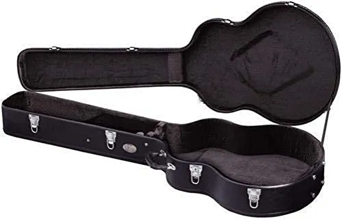 GEWA 523114 Gitarrenkoffer für Jumbo/Jazzgitarre - Akustikgitarren-Koffer mit stabilem Holzkern und mattschwarzem Kunstlederbezug, idealer Schutz für Ihre Gitarre und perfekt für unterwegs.
