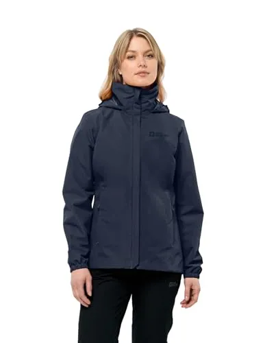 Jack Wolfskin Damen Stormy Point Jacket, Night Blue, L EU von Jack Wolfskin