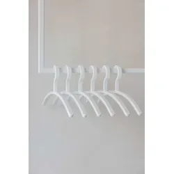 Metallbude Kleiderbügel FAY, 6-teilig in weiß von Metallbude