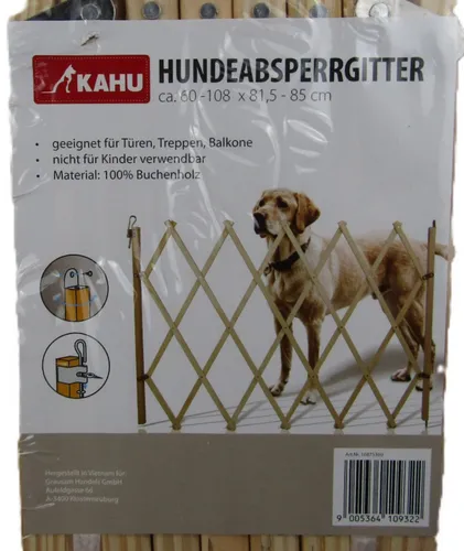 HUNDEABSPERGITTER HÖHE: 85cm für Türen, Treppen Balkone