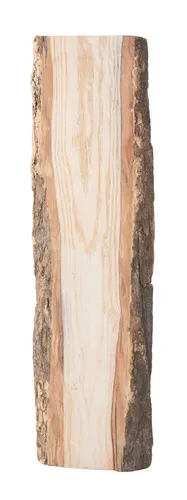 Eichenschwarten Brett ca. 50 x 12 cm Natur Baumrinde Rindenholz Kerzendekoration