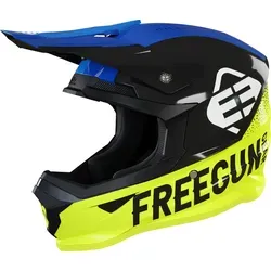 Freegun XP4 Attack Motocross Helm, schwarz-gelb, Größe 2XL für Männer