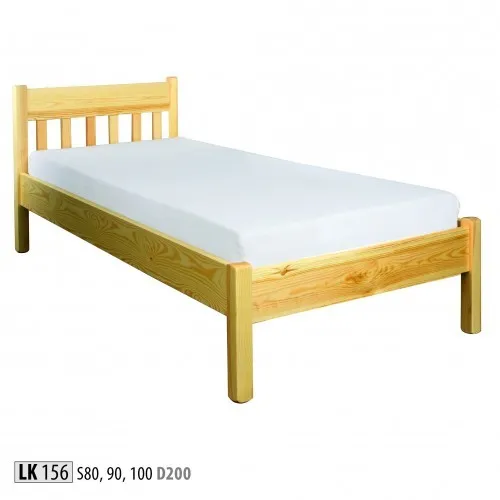Bett Massivholz 100x200 Einzelbett Kiefer massiv Jugendbett - Klassisches und modernes Einzelbett aus massivem Kiefernholz, ideal für Jugendliche. Mit einer Liegefläche von 100x200 cm bietet es Komfort und Stabilität. Einfache Montage und zeitloses Design.