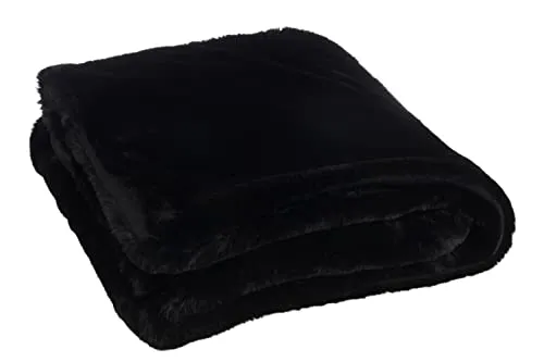 J-Line Plaid Cutie - Fleece-Decke - Polyester - 180x130 cm - Schwarz