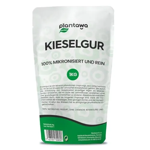 Produktbild PLANTAWA Kieselgur Pulver 1kg | Hochwertige Diatomeenerde für den Garten