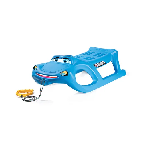 ZIGI-ZET ISZG Kinderschlitten Schlitten in Form eines Autos, mit Stahlschlitten