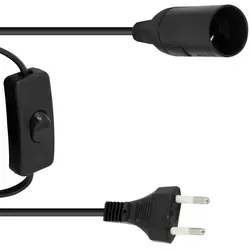 EUROLITE E-27 Fassung Netzkabel Stecker Schalter