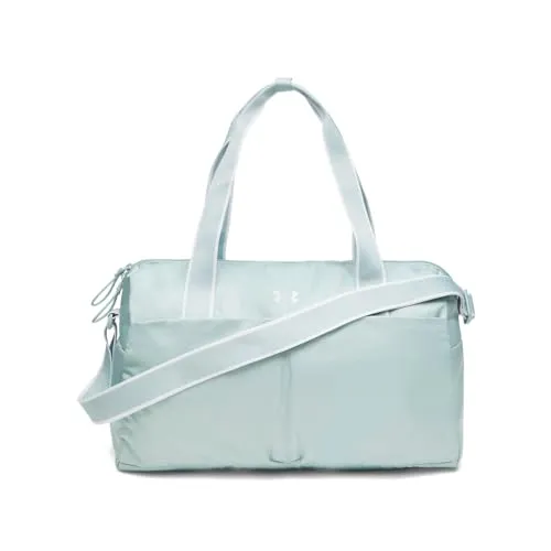 Under Armour Studio Lite Duffle Bag blau/weiß - Wasserabweisender Duffle Bag mit UA Storm-Technologie. Großes Hauptfach, praktische Taschen und kompakte Maße für den perfekten Begleiter im Alltag.