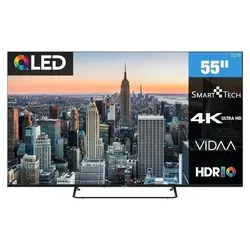 Smart Tech QLED Fernseher 55 Zoll mit VIDAA & 4K UHD