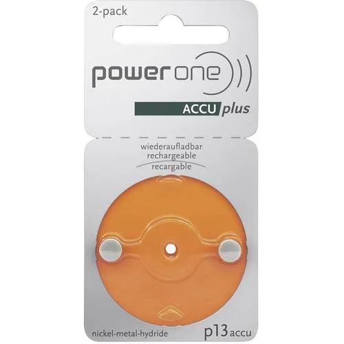 Produktbild Powerone P13 Hörgeräteakku ZA 13 NiMH 28 mAh 1.2 V 2 St.