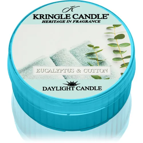 Kringle Candle Eucalyptus & Cotton Teelicht 42 g in türkis von Kringle Candle