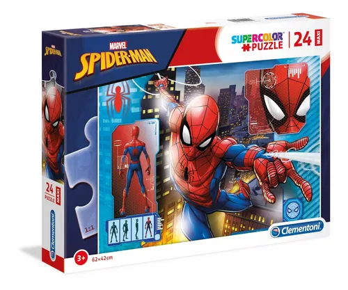 Puzzle maxi 24 elementy. Supercolor. Spider-Man Clementoni 8005125285075