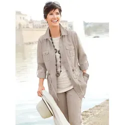 Witt Blusenblazer Blusenjacke Langarm grau 19