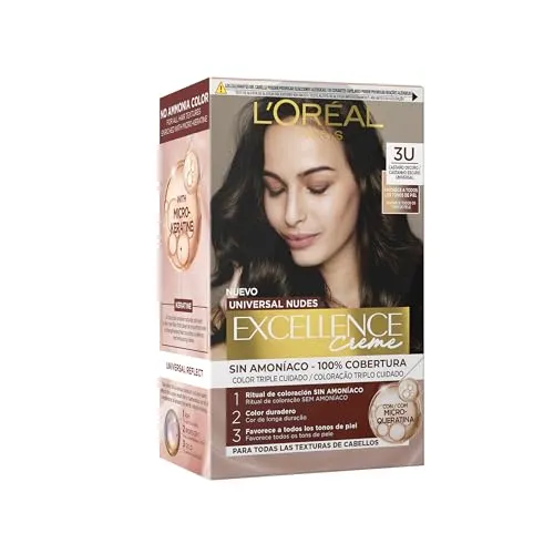 Excellence Creme Universal Nudes Tinte 3U-Dark Brunette