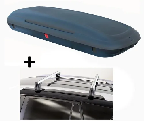 Dachbox VDPCA480 Liter mit Dachträger Sherman für Jeep Patriot 5-Türer 07-12 - Gepäckträger mit 480 Liter Volumen, ideal für lange Reisen und zusätzlichen Stauraum auf dem Jeep Patriot.