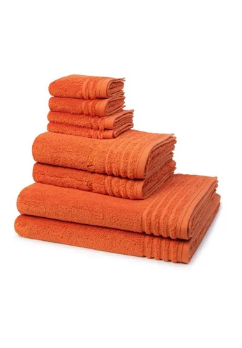 Vossen Handtuch Set Vienna Style Supersoft in orange von Vossen