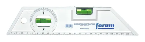 Forum Universal-Wasserwaage 25 cm mit Magnet - Präzise 25 cm Wasserwaage mit starkem Magnet, ideal für Handwerker und DIY-Projekte.