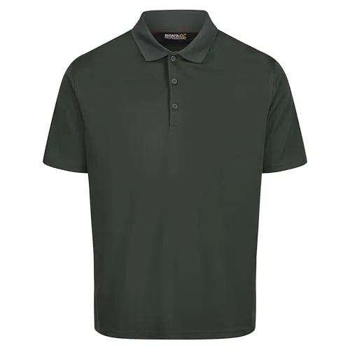 Regatta Professional Herren Mens Pro Wicking Polo Short Sleeved T Shirt Polohemd, dunkelgrün, XL