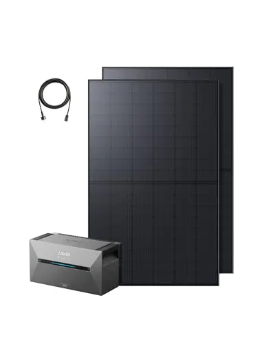 Anker Balkonkraftwerk SOLIX Solarbank 2 E1600 Plus - Balkonkraftwerk mit 1600Wh und 2x410W Solarpanelen, ideal für umweltfreundliche Energieerzeugung im Garten oder Zuhause. Plug&Play Installation für sofortigen Einsatz!