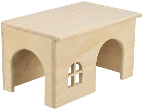Trixie 61262 Holzhaus, Meerschweinchen, 28 × 16 × 18 cm von Trixie