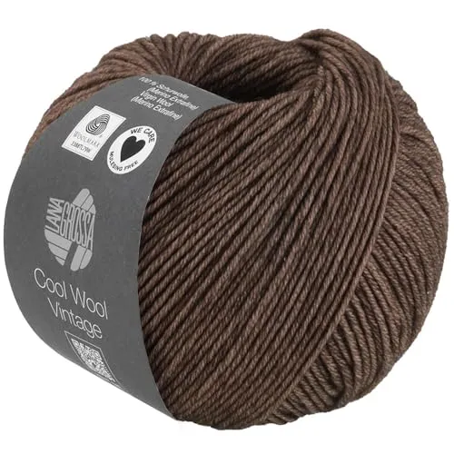 LANA GROSSA Cool Wool Vintage | Merinoklassiker mit Ton-in-Ton Farbeffekt | Handstrickgarn aus 100% Schurwolle (Merino extrafein) | 50g Wolle zum Stricken & Häkeln | 160m Garn FB 7384