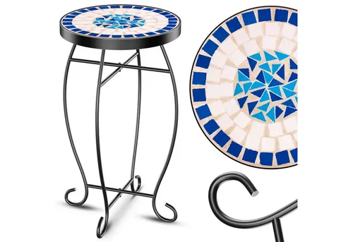 KESSER® Mosaiktisch Rund 60 x 34 cm in blau von Kesser