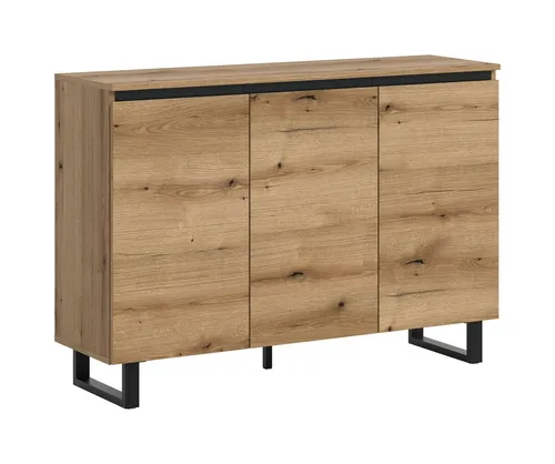 Newroom Sideboard Wildeiche 120 cm, Kommode Wildeiche Elegant Sideboard Highboard Wohnzimmer Anrichte S...