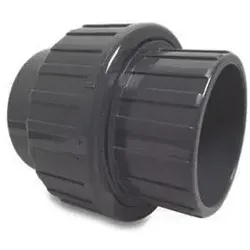 Mega Verschraubung Pvc-u 50 Mm Klebemuffe 16 Bar, Grau von Bevo