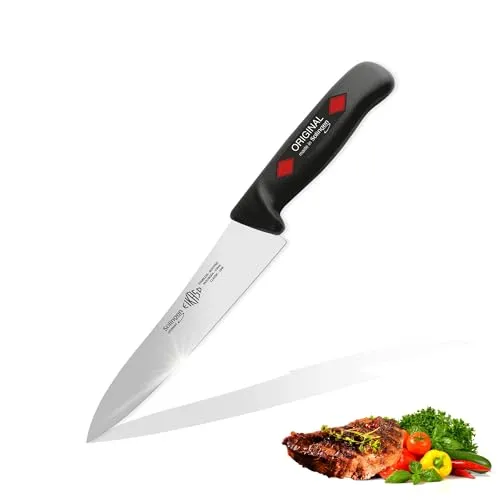Solingen Eikaso Profi Messer (Allzweckmesser 19 cm), geeignet als Imbissmesser, Fleischmesser, Allzweckmesser, Gemüsemesser & Kochmesser