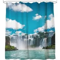 Sanilo Duschvorhang Wasserfall 180 x 200 cm in blau von Sanilo