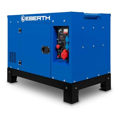 EBERTH 15000 Watt Notstromaggregat Diesel - Stromaggregate: Leistungsstarker Dieselgenerator mit 15000 Watt Dauerleistung, ideal für Notstromversorgung und Einspeisung ins Hausnetz.