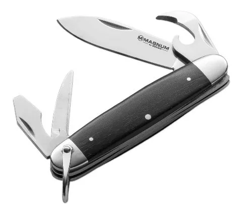 Magnum Taschenmesser Classic Pocket Steel - Taschenmesser aus hochwertigem Stahl mit edlem Palisanderholzgriff. Kompakt und leicht, ideal für Outdoor-Aktivitäten und den täglichen Gebrauch.