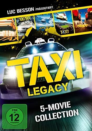 Taxi Legacy - 5-Movie Collection [5 DVDs] - Filme mit den besten Taxi-Komödien, ideal für Filmabende mit Freunden und Familie, freigegeben ab 12 Jahren.
