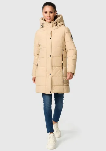 MARIKOO Damen Winterjacke B987 – Lange Steppjacke mit Kapuze - Funktionsjacken mit hohem Tragekomfort, optimaler Passform und einem dezenten, dennoch auffälligen Steppdesign für kalte Tage.