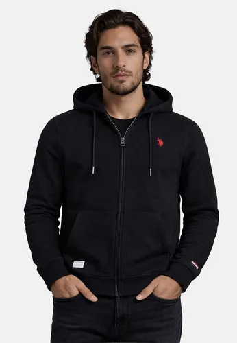 U.S. Polo Assn. Sweatjacke USAuustin – Herren Hoodie mit Reißverschluss Mit Kapuze, durchgehender Reißverschluss, seitliche Eingrifftaschen