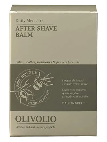 OLIVOLIO alkoholfreies After Shave Balsam mit 100% Bio extra natives Olivenöl und Menthol!