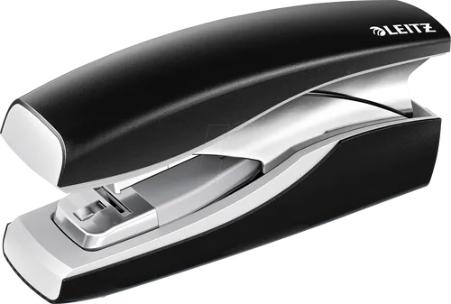 Leitz Heftgerät 5603-00-95 - NeXXt Softpress, Flat-Clinch, Heftleistung bis zu 30 Blatt, platzsparend und müheloses Heften mit einer Hand