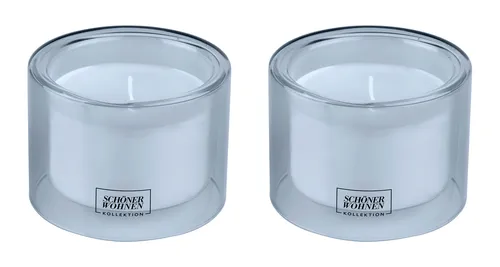 SCHÖNER WOHNEN-Kollektion Duftkerze Mod. Soft-Cotton M, 2er Set