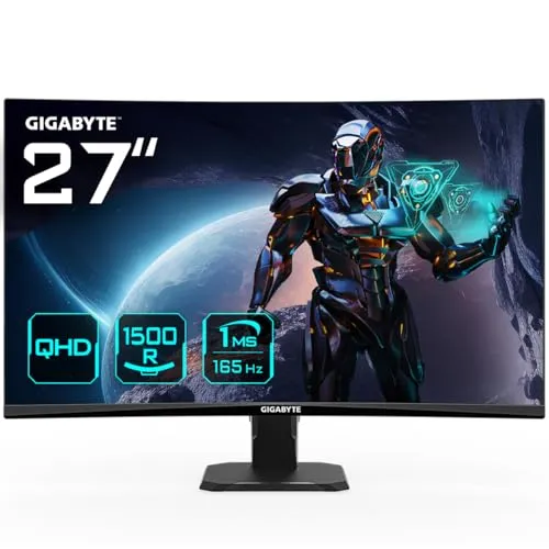 Gigabyte GS27QC 27 Zoll Curved Gaming Monitor QHD von GIGABYTE