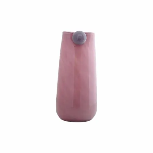 Present Time Vase Bolita Large - Rosa - Ø16cm - Rund - Glas - Blumenvase - Vase für Trockenblumen - Vasen decko Weihnachtsdekoration - Geschenk für sie