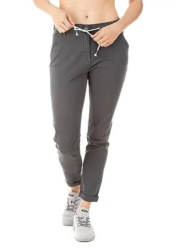 Chillaz W Summer Splash Pants Grau - Elastische Damen Kletterhose in Dark Grey - Damen-Hosen, vielseitige und bequeme Kletterhose mit elastischem Material für optimale Bewegungsfreiheit in der Natur.