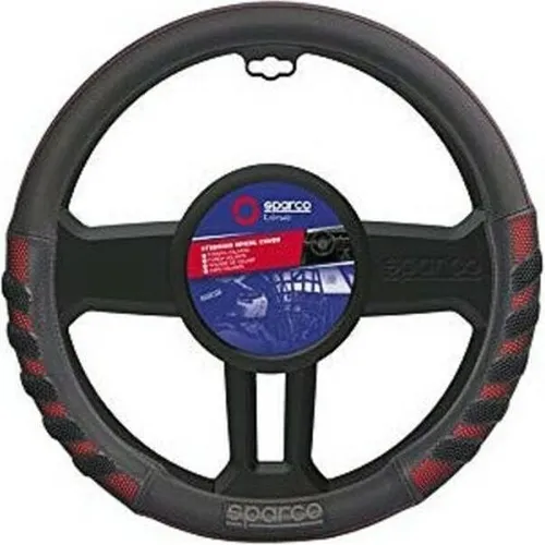 SPARCO S101 Lenkradhülle - Universelle Passform in Rot - Lenkradhülle aus 100% PVC, robust und elastisch für optimalen Komfort. Ideal für jeden Autofahrer, der Stil und Funktionalität sucht.