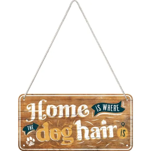 Nostalgic-Art - Retro Deko Hunde Blechschild Hängeschild 10x20 cm - Dog Hair