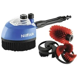Nilfisk Multibürsten Set - Vielseitiges Reinigungs-Set für Hochdruckreiniger, ideal für Haus und Garten mit Reinigungsmitteltank