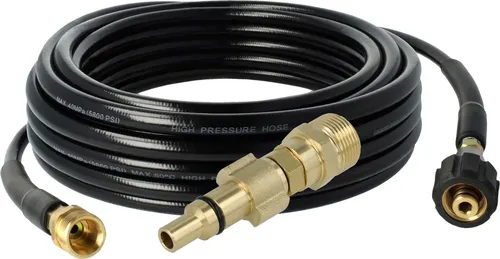 vhbw 2-tlg. Zubehör-Set kompatibel mit Lavor Hochdruckreiniger - Anschlussadapter, Verlängerungsschlauch