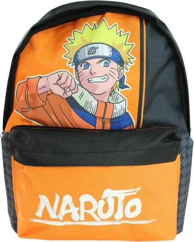 Naruto Shippuden Jungen Rucksack - Verstellbare Schultasche - Verstellbarer Rucksack für Jungen mit Naruto-Motiv, ideal für Schule und Freizeit. Größe: 40x30x15 cm, aus robustem 100% Polyester, mit praktischem Reißverschluss.