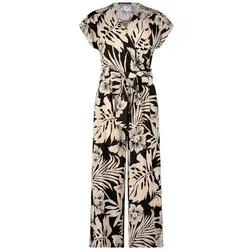 Betty Barclay Overall Jumpsuit mit Eingrifftaschen - Feminin geschnittener Jumpsuit in Beige und Schwarz, mit pflegeleichtem Jersey-Material und praktischen Eingrifftaschen für einen stylishen Look.