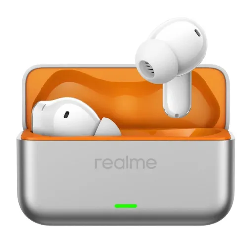 Realme Buds T500 Pro Bluetooth-Kopfhörer - Die Realme Buds T500 Pro bieten kraftvollen Klang dank 12,4-mm-Treibern und aktive Geräuschunterdrückung. IP55-zertifiziert für Schutz vor Staub und Spritzwasser, ideal für unterwegs. Genießen Sie bis zu 56 Stunden Musik mit der Ladebox!