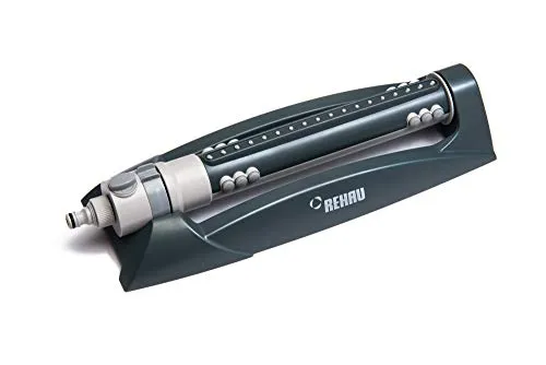 REHAU Viereckregner Comfort - Bewässerungssysteme für große Flächen bis zu 310m², mit einstellbarer Reichweite bis zu 18m und robustem Gehäuse für langlebigen Einsatz.